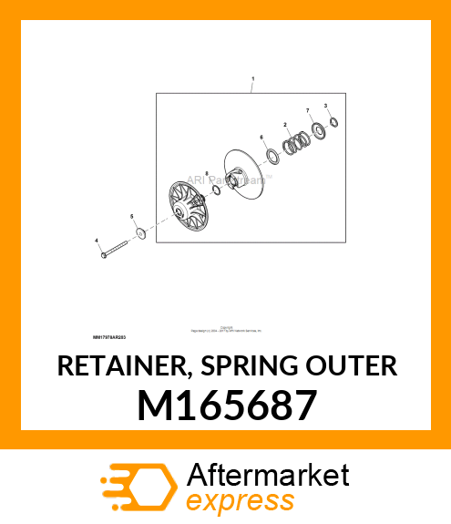 RETAINER, SPRING OUTER M165687