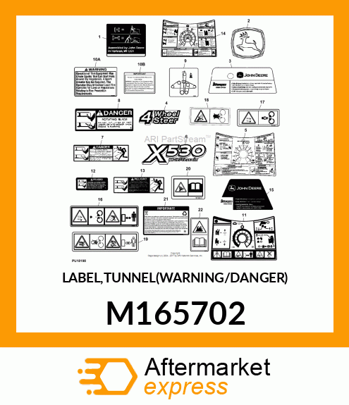 LABEL,TUNNEL(WARNING/DANGER) M165702