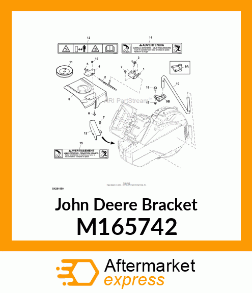 BRACKET, HC SHIELD PIVOT M165742