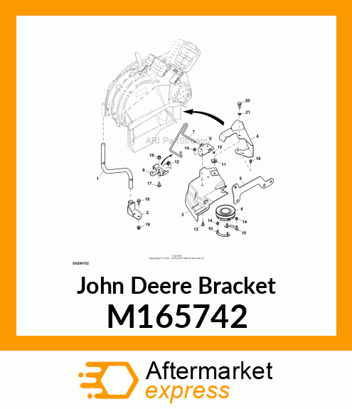 BRACKET, HC SHIELD PIVOT M165742