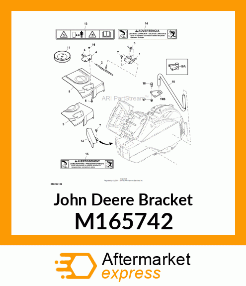 BRACKET, HC SHIELD PIVOT M165742