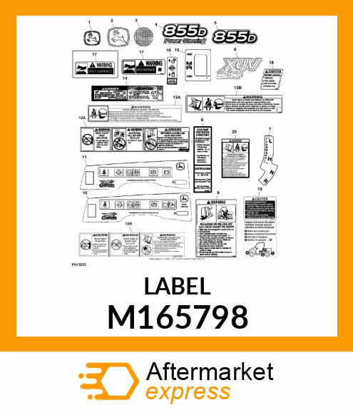 LABEL, LABEL, CLEANING, ENGLISH M165798