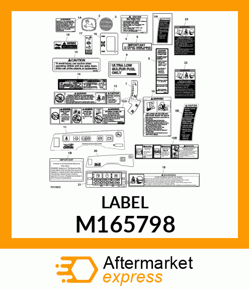 LABEL, LABEL, CLEANING, ENGLISH M165798