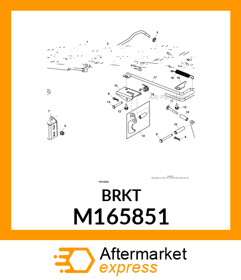 PLATE, PLATE, HANDLE RETAINER M165851