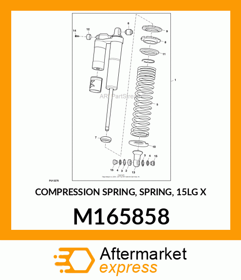 COMPRESSION SPRING, SPRING, 15LG X M165858