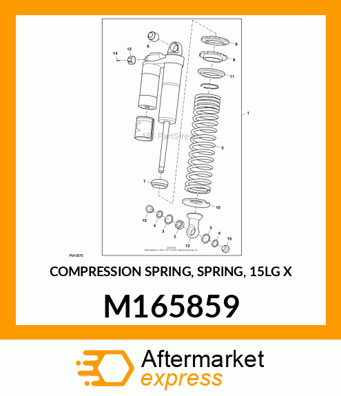 COMPRESSION SPRING, SPRING, 15LG X M165859