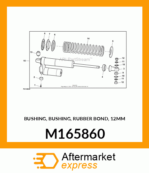 BUSHING, BUSHING, RUBBER BOND, 12MM M165860