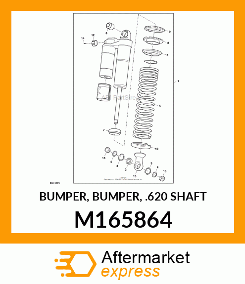 BUMPER, BUMPER, .620 SHAFT M165864