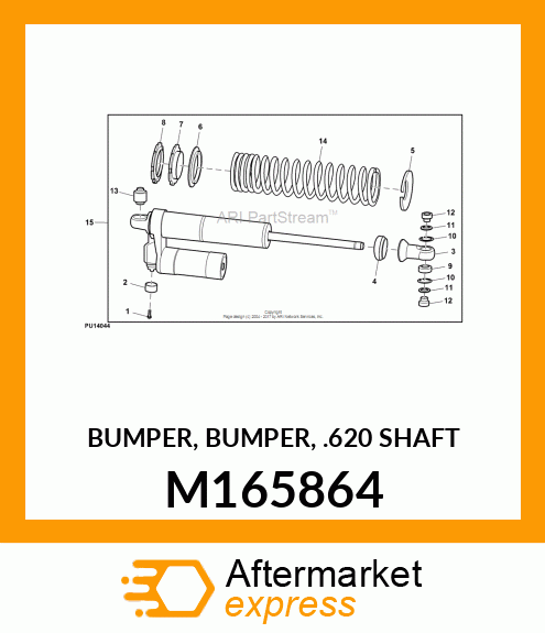 BUMPER, BUMPER, .620 SHAFT M165864