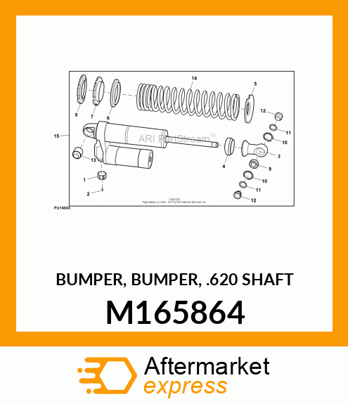 BUMPER, BUMPER, .620 SHAFT M165864