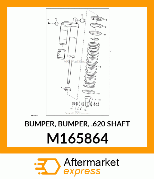 BUMPER, BUMPER, .620 SHAFT M165864