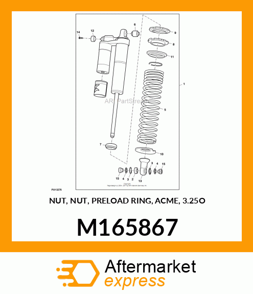 NUT, NUT, PRELOAD RING, ACME, 3.25O M165867