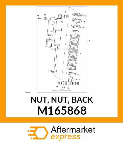 NUT, NUT, BACK M165868