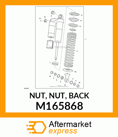 NUT, NUT, BACK M165868