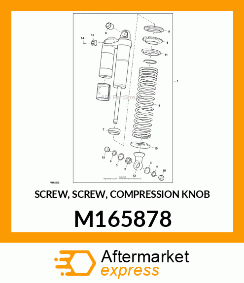 SCREW, SCREW, COMPRESSION KNOB M165878