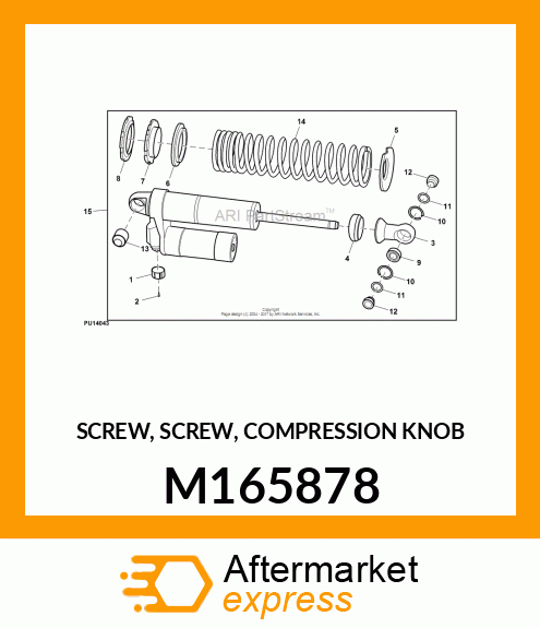 SCREW, SCREW, COMPRESSION KNOB M165878