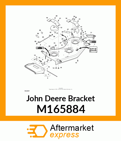 BRACKET, RAMP X700, 60HC YELLOW M165884