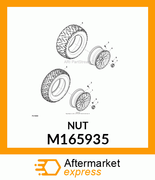 NUT, ALLOY LUG M165935