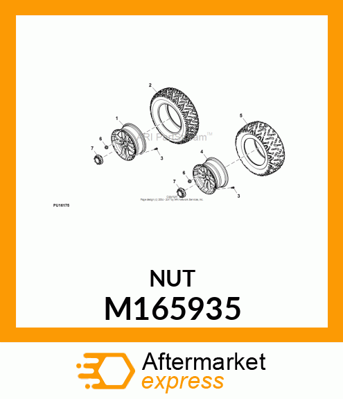 NUT, ALLOY LUG M165935