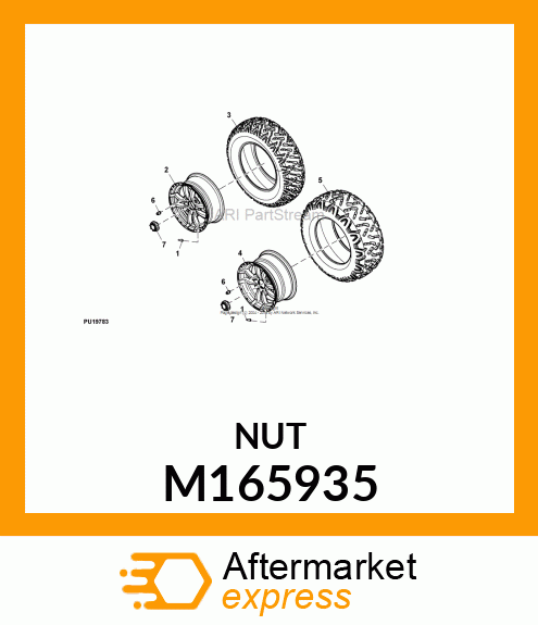 NUT, ALLOY LUG M165935