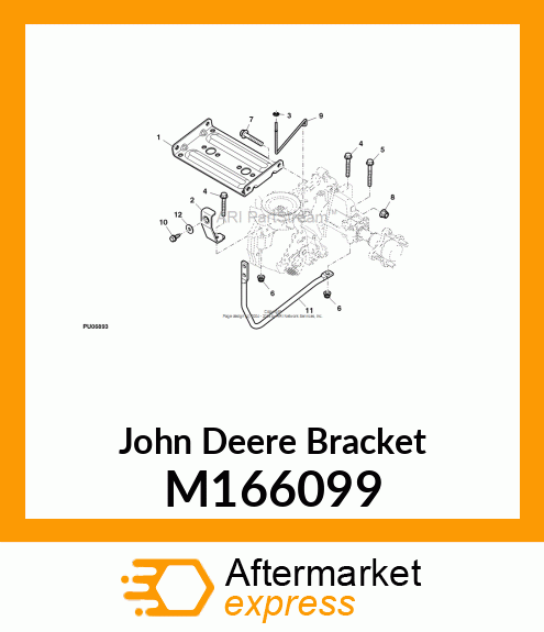 BRACKET, BRACKET, TRANSMISSION TORQ M166099