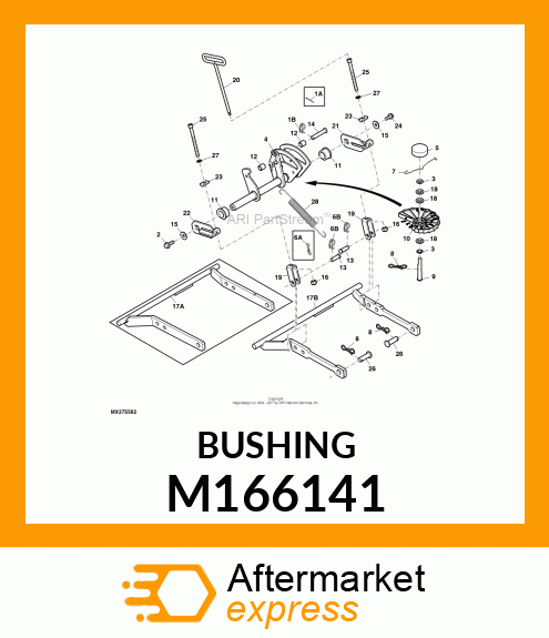 BUSHING, PIVOT M166141