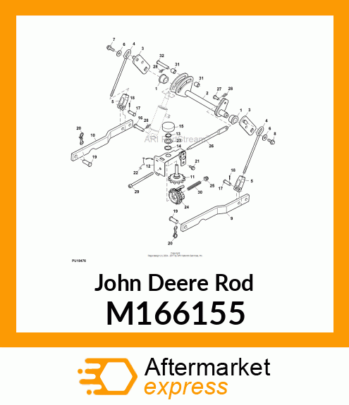 ROD, MOWER LIFT LINK M166155