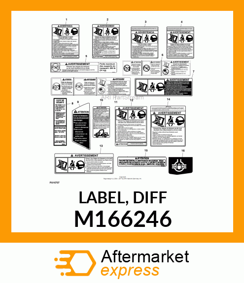 LABEL, DIFF M166246