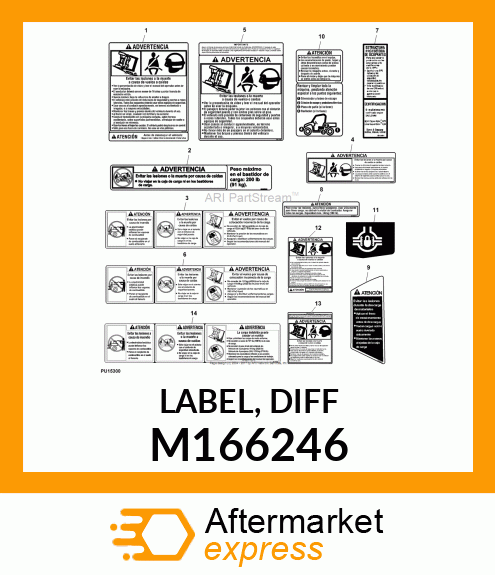 LABEL, DIFF M166246