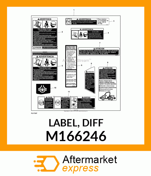 LABEL, DIFF M166246