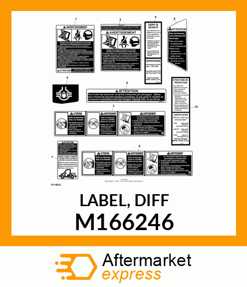 LABEL, DIFF M166246