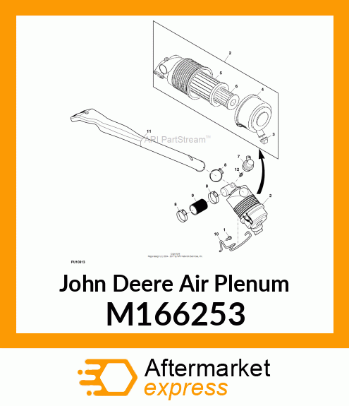 AIR PLENUM, DIESEL M166253