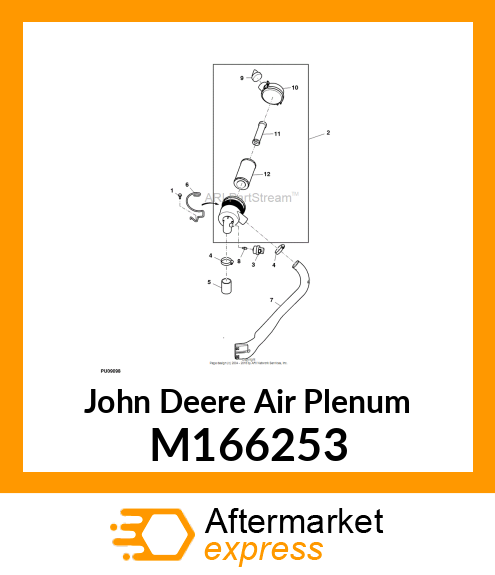 AIR PLENUM, DIESEL M166253