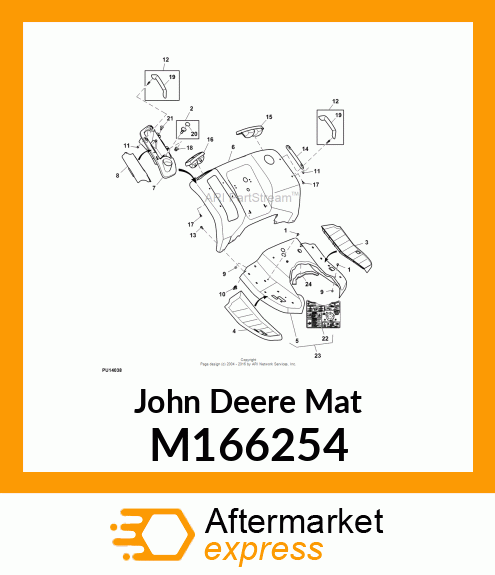 MAT, X7 FOOT (LH) M166254