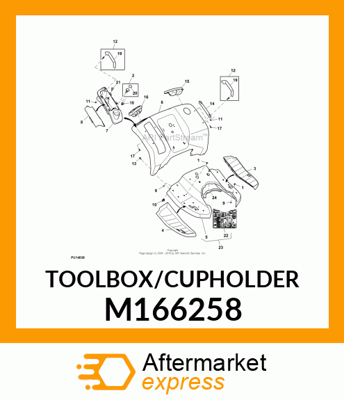 TOOLBOX/CUPHOLDER M166258