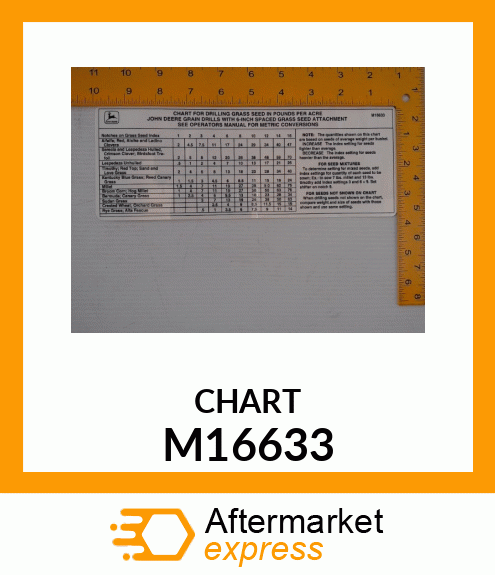 CHART SEED M16633