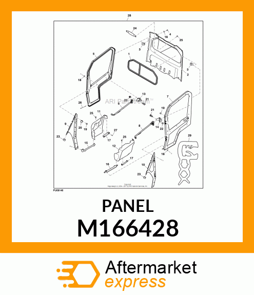 PANEL, REAR M166428