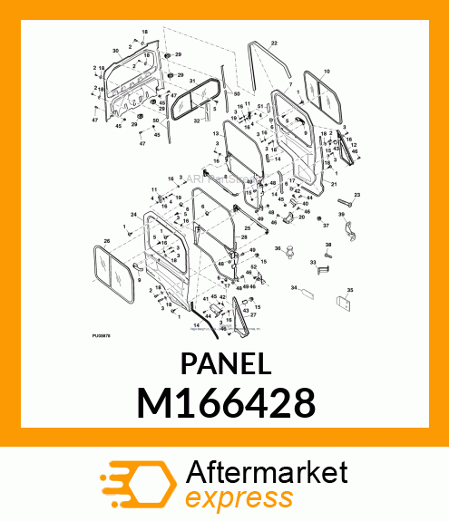 PANEL, REAR M166428