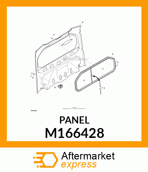 PANEL, REAR M166428