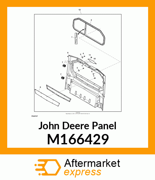 PANEL, 4 PASS REAR M166429