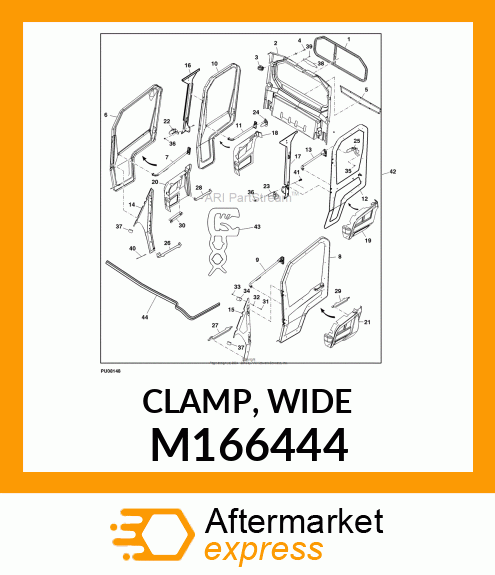 CLAMP, WIDE M166444