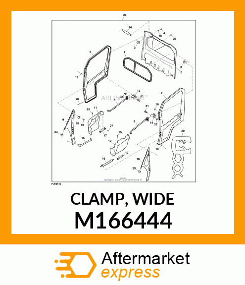 CLAMP, WIDE M166444