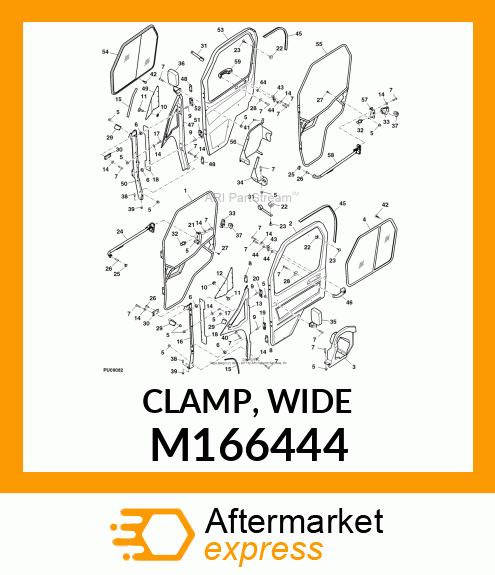 CLAMP, WIDE M166444