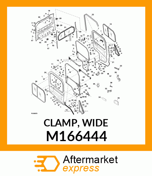 CLAMP, WIDE M166444