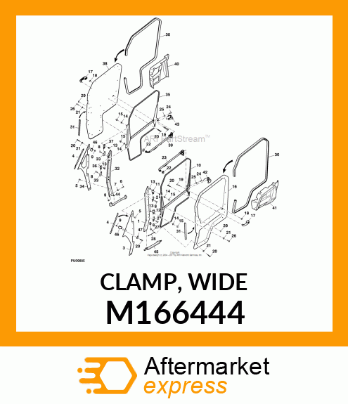 CLAMP, WIDE M166444