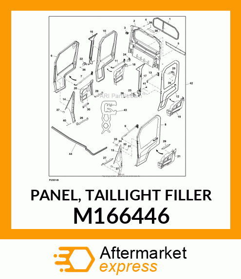 PANEL, TAILLIGHT FILLER M166446