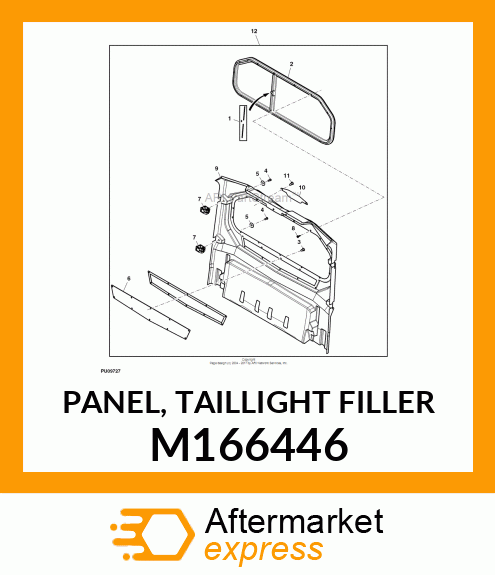 PANEL, TAILLIGHT FILLER M166446