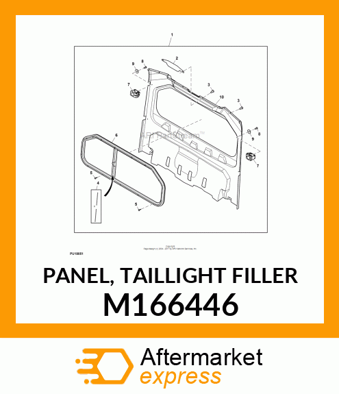 PANEL, TAILLIGHT FILLER M166446