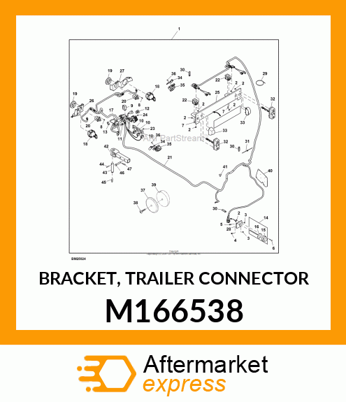 BRACKET, TRAILER CONNECTOR M166538