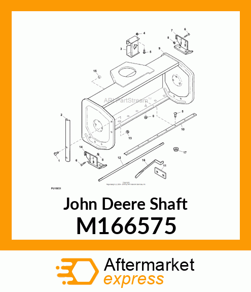 SHAFT, 47 SB AUGER M166575